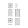 Biurowa szafa teleinformatyczna SJB 12U 600x600 w kolorze czarnym bez blatu-100963