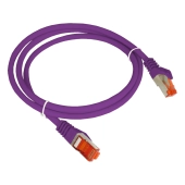 Patchcord RJ45 S/FTP kat.6A LSOH fioletowy 5m  ALANTEC