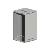 Szafa rackowa 19" 24U 600x600, drzwi szklane,szara, ALANTEC