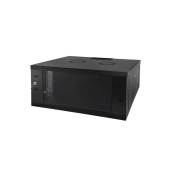Szafa wisząca 9U, 600x450, drzwi szklane, czarna Strong Rack 19" ALANTEC
