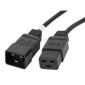 PRZEDŁUŻACZ KABLA ZASILAJĄCEGO IEC 320 C19->C20 SERWEROWY 1.8M VDE CZARNY LANBERG