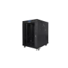Szafa Rack 19" 15U 800x1000  Drzwi Szklane Termostat Stojąca LANBERG FF01-8015-12BL