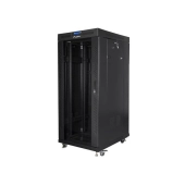 Szafa Rack 19" 27U 800x1000  Drzwi Szklane Termostat Stojąca LANBERG FF01-8027-12BL