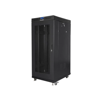 Szafa Rack 19" 27U 600x800  Drzwi Perforowane Termostat Stojąca LANBERG FF01-6827-23BL