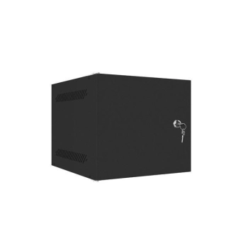 Szafa Instalacyjna Rack 19" Wisząca 6U 280x310 Czarna Drzwi Metalowe LANBERG