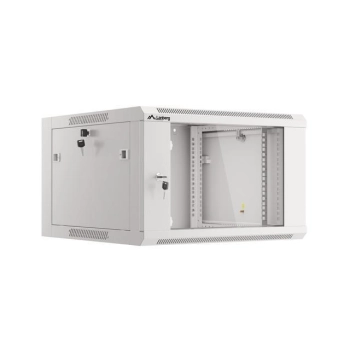 Szafa Instalacyjna Rack 19" Wisząca 6U 600 Szybki Montaż Szara LANBERG
