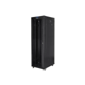 Szafa Rack 19" 42U 800x800  Drzwi Szklane Termostat Stojąca LANBERG FF01-8842-12BL