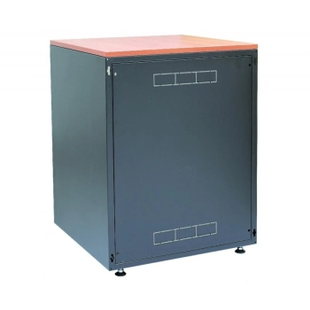 Biurowa szafa teleinformatyczna SJB 18U 600x800 w kolorze czarnym bez blatu ZPAS-103972