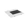 Zaślepka z przepustem szczotkowym typu A (do otworu 380x380 mm) - szara ZPAS