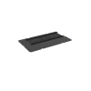 Zaślepka z przepustem szczotkowym typu B (do otworu 380x210 mm) - czarna ZPAS-104236
