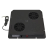 Panel wentylacyjny dachowy 2 wentylatory PWD-2W z termostatem - czarny ZPAS