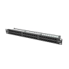 PATCH PANEL 48 PORT 1U 19" KAT.6 UTP CZARNY LANBERG