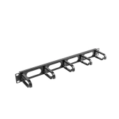 ORGANIZER KABLI 19" 1U Z 5 UCHWYTAMI TYP B CZARNY LANBERG AK-1205-B