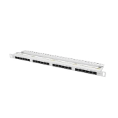 PATCH PANEL 24 PORT 0.5U 19" KAT.6 UTP SZARY LANBERG
