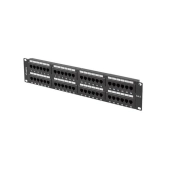 PATCH PANEL 48 PORT 2U 19" KAT.6 UTP CZARNY LANBERG