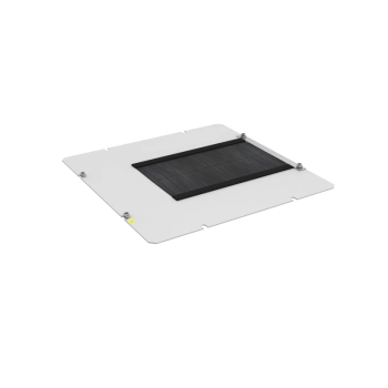 Zaślepka z przepustem szczotkowym typu A (do otworu 380x380 mm) - szara ZPAS-104232