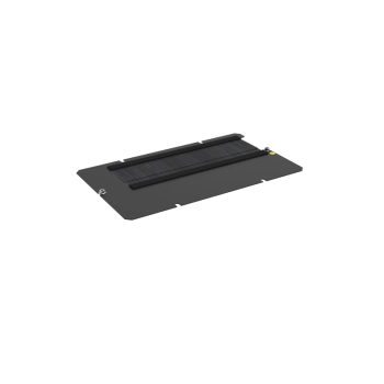 Zaślepka z przepustem szczotkowym typu B (do otworu 380x210 mm) - czarna ZPAS-104235