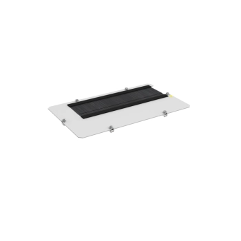 Zaślepka z przepustem szczotkowym typu B (do otworu 380x210 mm) - szara ZPAS