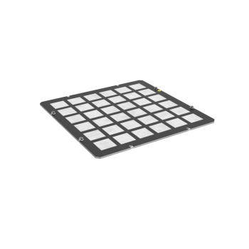 Zaślepka z włókniną typu A (do otworu 380x380 mm) - czarna ZPAS-104241