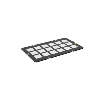 Zaślepka z włókniną typu B (do otworu 380x210 mm) - czarna ZPAS-104247