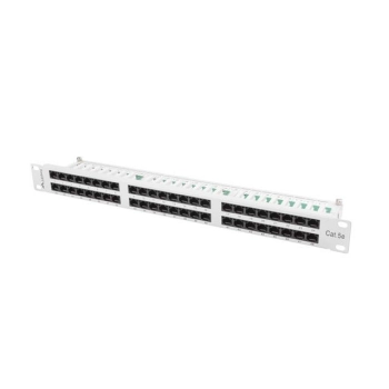 PATCH PANEL 48 PORT 1U 19" KAT.5E UTP SZARY LANBERG