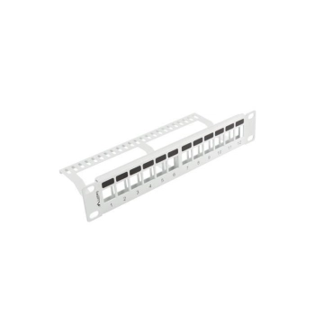 PATCH PANEL PUSTY 12 PORT 1U 10