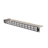 PATCH PANEL PUSTY 48 PORT 1U 19" FTP DO MODUŁÓW KEYSTONE CZARNY LANBERG