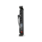 LISTWA ZASILAJĄCA RACK 19" ACAR 504WF 3M 5X 230V PL CZARNA