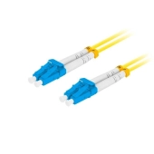 PATCHCORD ŚWIATŁOWODOWY SM LC/UPC-LC/UPC DUPLEX 3.0MM LSZH G657A1 3M ŻÓŁTY LANBERG