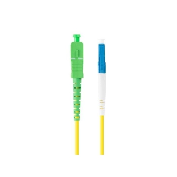 PATCHCORD ŚWIATŁOWODOWY SM LC/UPC-SC/APC SIMPLEX 3.0MM LSZH G657A1 2M ŻÓŁTY LANBERG-105563