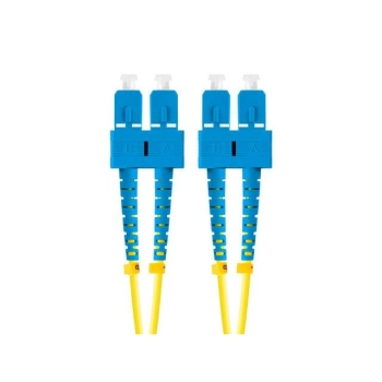 PATCHCORD ŚWIATŁOWODOWY SM SC/UPC-SC/UPC DUPLEX 3.0MM LSZH G657A1 2M ŻÓŁTY LANBERG-105740
