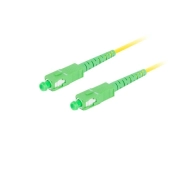 PATCHCORD ŚWIATŁOWODOWY SM SC/APC-SC/APC SIMPLEX 3.0MM LSZH G657A1 3M ZÓŁTY LANBERG