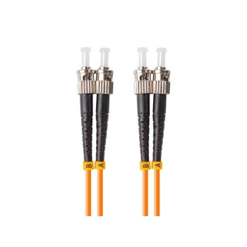 PATCHCORD ŚWIATŁOWODOWY MM ST/UPC-ST/UPC DUPLEX 3.0MM OM2 50/125 LSZH 1M POMARAŃCZOWY LANBERG-108875