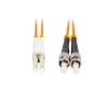 PATCHCORD ŚWIATŁOWODOWY MM ST/UPC-LC/UPC DUPLEX 3.0MM OM2 50/125 LSZH 15M POMARAŃCZOWY LANBERG-109455