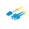 PATCHCORD ŚWIATŁOWODOWY SM SC/UPC-LC/UPC DUPLEX 3.0MM LSZH G657A1 5M ŻÓŁTY LANBERG