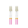 PATCHCORD ŚWIATŁOWODOWY MM LC/UPC-LC/UPC DUPLEX 3.0MM OM4 50/125 LSZH 5M FIOLETOWY LANBERG-110062