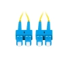 PATCHCORD ŚWIATŁOWODOWY SM SC/UPC-SC/UPC DUPLEX 3.0MM LSZH G657A1 2M ŻÓŁTY LANBERG-110849