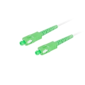 PATCHCORD ŚWIATŁOWODOWY SM SC/APC-SC/APC SIMPLEX 3.0MM LSZH G657A2 15M BIAŁY LANBERG