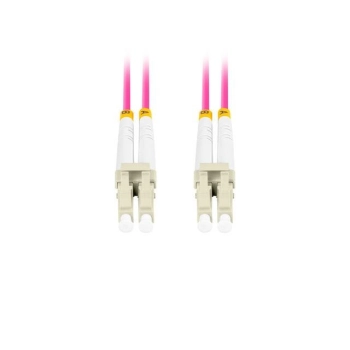 PATCHCORD ŚWIATŁOWODOWY MM LC/UPC-LC/UPC DUPLEX 3.0MM OM4 50/125 LSZH 10M FIOLETOWY LANBERG-110533