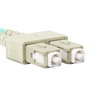PATCHCORD ŚWIATŁOWODOWY MM LC/UPC-SC/UPC DUPLEX 3.0MM OM3 50/125 LSZH 2M AQUA LANBERG-110910