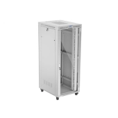 Szafa Instalacyjna Rack Stojąca 19" 42U 800x1000 Szara Drzwi Szklane LCD (Flat Pack) V2 LANBERG