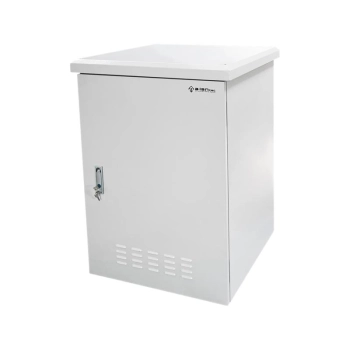 Zewnętrzna szafka rack IP55, wisząca 19" 15U 600x600, 4 belki nośne, 4 przepusty kablowe, kolor szary ALANTEC
