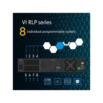 UPS RACK POWERWALKER VI 2000 RLP LINE-INTERACTIVE 2000VA 8X IEC C13 USB-B EPO LCD 2U-118682
