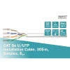 Kabel instalacyjny DIGITUS kat.5e, U/UTP, Eca, AWG 24/1, PVC, 305m, szary, karton-120288