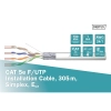 Kabel instalacyjny DIGITUS kat.5e, F/UTP, Eca, AWG 24/1, PVC, 305m, szary, karton-120298