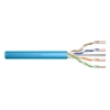 Kabel instalacyjny DIGITUS kat.6A, U/UTP, Eca, AWG 23/1, LSOH, 500m, niebieski, szpula