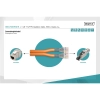 Kabel instalacyjny dupleksowy DIGITUS kat.7, S/FTP, Dca, AWG 23/1, LSOH, 500m, pomarańczowy, szpula-120571