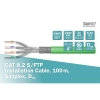 Kabel instalacyjny DIGITUS kat.8.2, S/FTP, Dca, AWG 22/1, LSOH, 100m, zielony-120603
