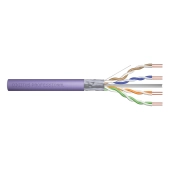 Kabel instalacyjny DIGITUS kat.6, F/UTP, Dca, AWG 23/1, LSOH, 500m, fioletowy, szpula