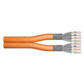 Kabel instalacyjny dupleksowy DIGITUS kat.7, S/FTP, Dca, AWG 23/1, LSOH, 500m, pomarańczowy, szpula
